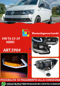ART.5904 Frontscheinwerfer VW T6 2015-2019 schwarz