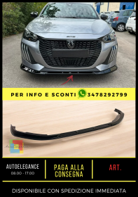 💎Splitter anteriore adatto per Peugeot 208 Mk2 Facelift (2023-)💎