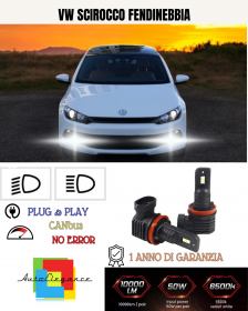 Set LED H8 VW Scirocco Nebelsc