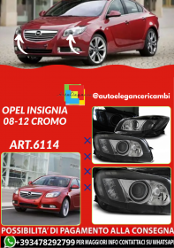 ART.6114 Frontscheinwerfer Opel Insignia 2008–2012 TRU DRL schwarz