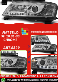 ART.6329 Frontscheinwerfer Fiat Stilo 3D 10.2001–2008 chrom