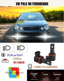 KIT LED HB4 VW POLO 9N FENDINEBBIA 6000K BIANCO 6000 LUMEN
