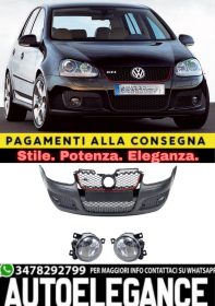 ⭐Paraurti anteriore GTI Look con SRA adatto per VW Golf 5 (2003-2009) ⭐