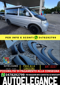 ?0337 PARAFANGHI ADATTI PER VW TRANSPORTER T5 T5.1 2003-2015 NERO OPACO ?