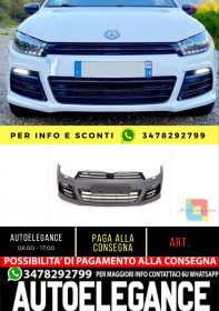 ⭐Paraurti anteriore R Look & LED DRL adatto per VW Scirocco III (2008-2014)⭐