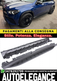 ⭐PEDANE LATERALI ADATTO PER MERCEDES BENZ GLE W167 SUV 2019-2023 NERE⭐