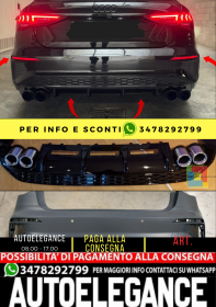 ⭐Paraurti posteriore adatto per A3 8Y hatchback look sline CON  Diffusore⭐