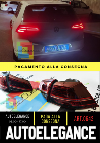 ❄?0642 VW GOLF 7 7.5 VII 2012-2019 FARI POSTERIORI FRECCIA LED DINAMICI GTI❄?