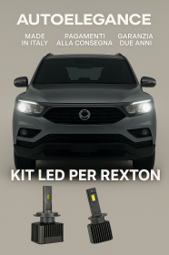KIT LED D5S 6000K Anabbaglianti per SsangYong Rexton Bianco Freddo CANBUS