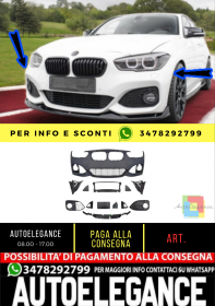 ⭐Paraurti anteriore M-Sport Look con SRA per Bmw 1 (F20, F21) LCI Hatchback (20⭐