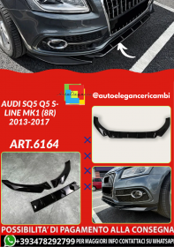 ART.6164 Splitter Audi SQ5 / Q5 S-Line MK1 (8R) 2013–2017