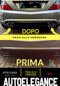 ❄?coppia terminali cromati adatto per Mercedes SLK R172 180mm ❄?