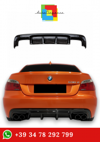 ⭐0147 DIFFUSORE ADATTO PER M5 TUNING LOOK BMW SERIE 5 E60 E61 03-07 NERO LUCIDO⭐
