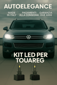 KIT LED D1S 6000K Anabbaglianti per VW Touareg 2002-2010 | CANBUS Bianco
