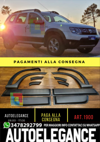 1900 ??KIT POTEZIONE + PARAFANGHI ADATTI PER DACIA DUSTER 2010-2017 NERO OPACO??