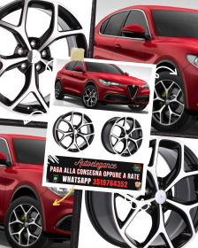 CERCHI CERCHIO IN LEGA 18" Adatto per ALFA ROMEO CADILLAC CHEVROLET FIAT JEEP