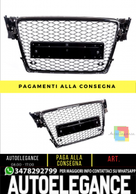 Griglia Anteriore RS4 Look per Audi A4 B8 (8K) Berlina Avant (2007-2011)