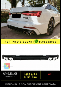 ✨Diffusore con terminali di scarico adatto per Audi A6 C8 4K Avant Berlina 18+✨