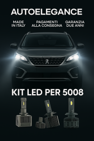 KIT LED D1S 6000K Anabbaglianti per Peugeot 5008 Luce Bianca Fredda CANBUS