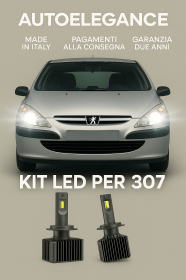 KIT LED D1S 6000K Anabbaglianti per Peugeot 307 Luce Bianca Fredda CANBUS
