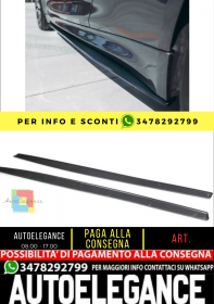 ⭐ MINIGONNE LATERALI ADATTI PER BMW SERIE 3 F80 M3 SERIE 4 F82 F83 M4 SET/ABS⭐
