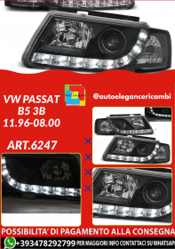 ART.6247 Frontscheinwerfer VW Passat B5 3B 11.1996–08.2000 schwarz