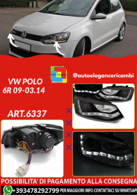 ART.6337 Frontscheinwerfer VW Polo 6R 2009–03.2014 schwarz