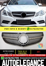 ⭐GRIGLIA RAFFREDDATORE ARGENTDIAMANTO ADATTO PER MercedesBenz C207 W207 E Coupe⭐