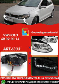 ART.6333 Frontscheinwerfer VW Polo 6R 2009–03.2014 chrom