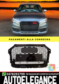 ⭐GRIGLIA ANTERIORE ADATTO PER AUDI A1 LOOK RS1 2015 - 2018⭐